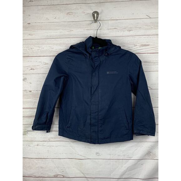 MOUNTAIN‎ WAREHOUSE Jacket Boy's Size 5-6 Hooded Windbreaker Type dark navy - Picture 1 of 5